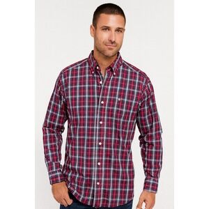 Ariat Pro Series Men's Plaid Long Sleeve Button Up Western Shirt Size Medium